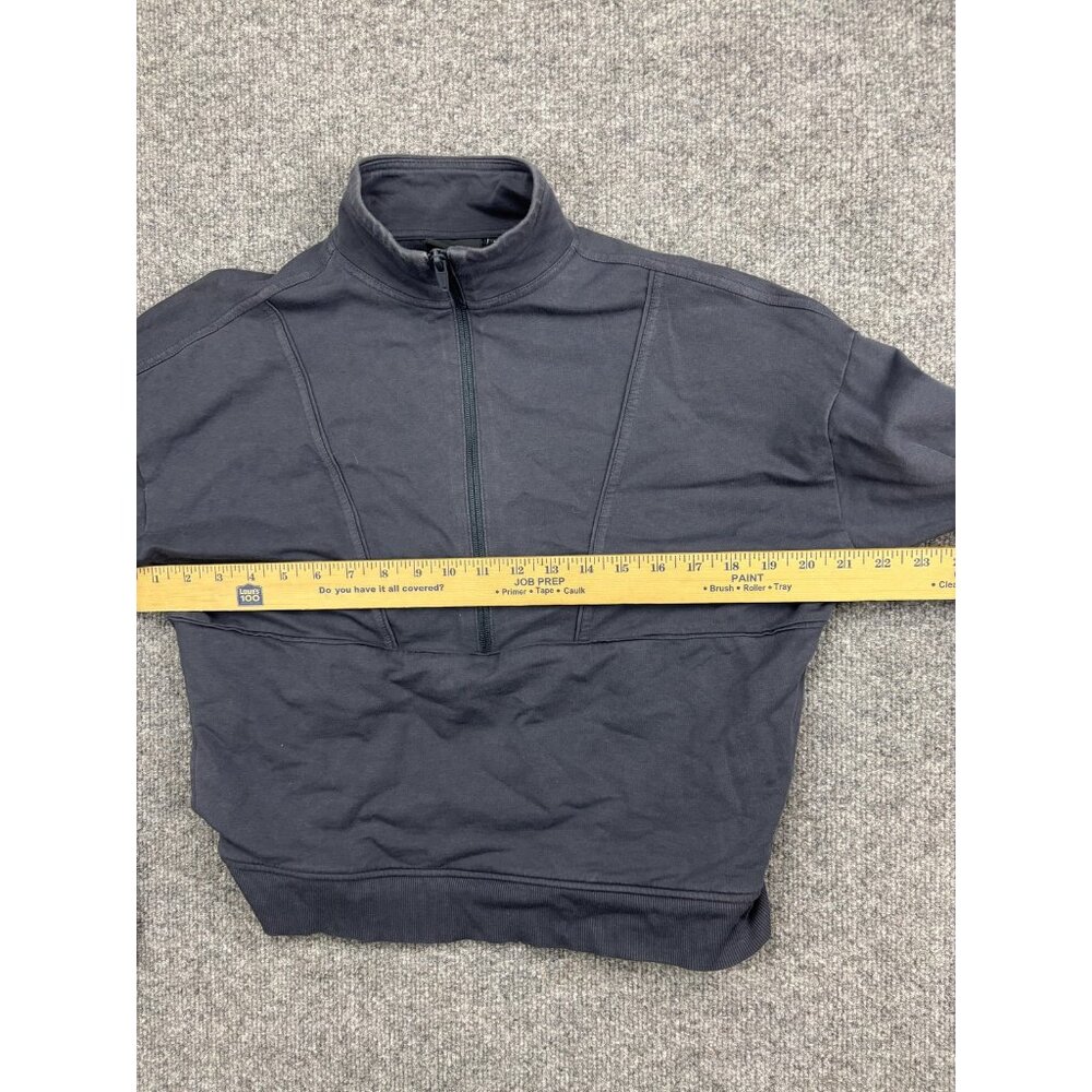 Richer Poorer Quarter Zip Sweatshirt Womens Small Gray Mock Neck Fleece Pullover - Picture 5 of 8